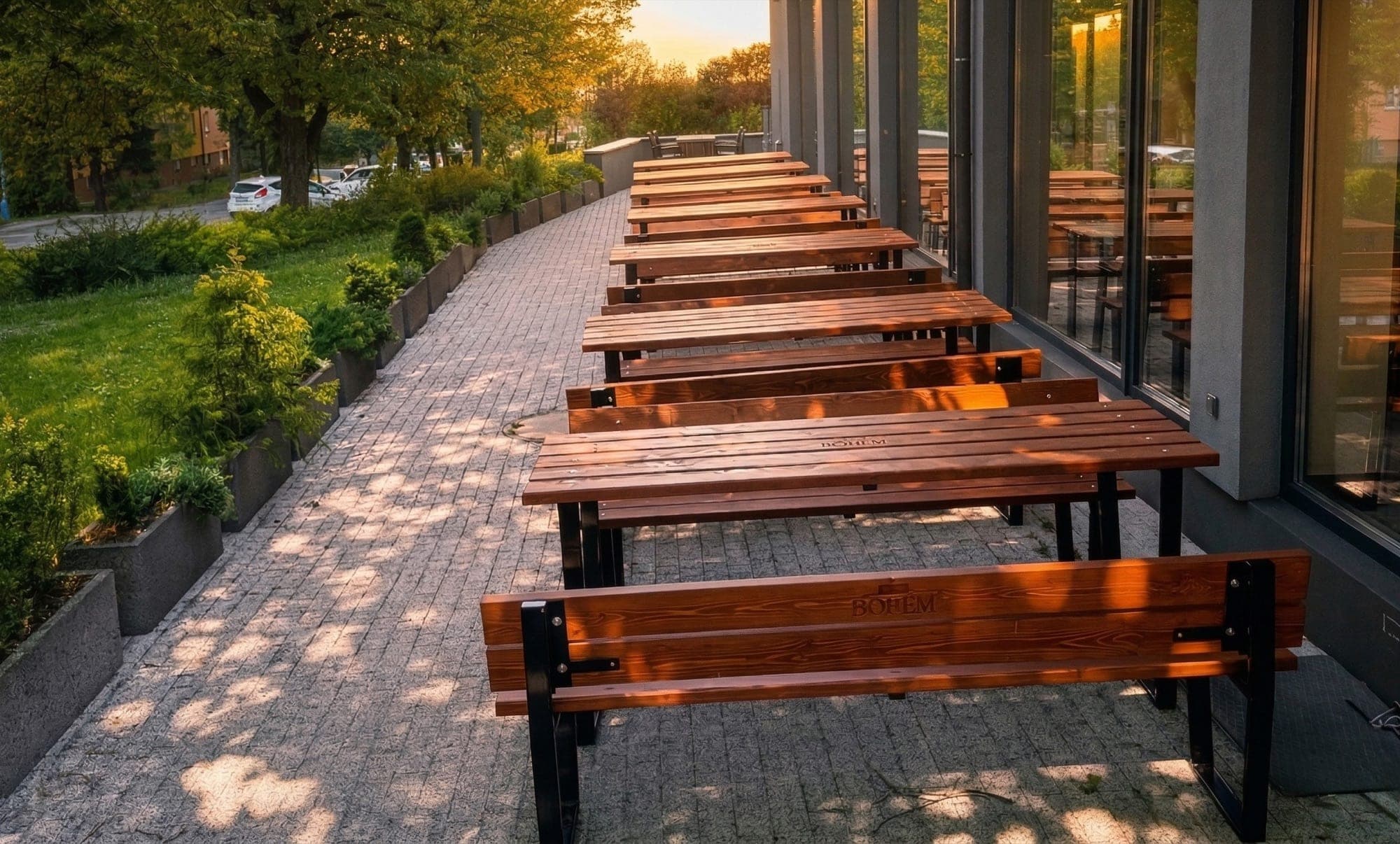 Terasa — dřevěný detail